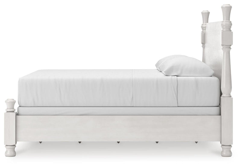 Rowlenstown King Poster Bed, Dresser and Mirror