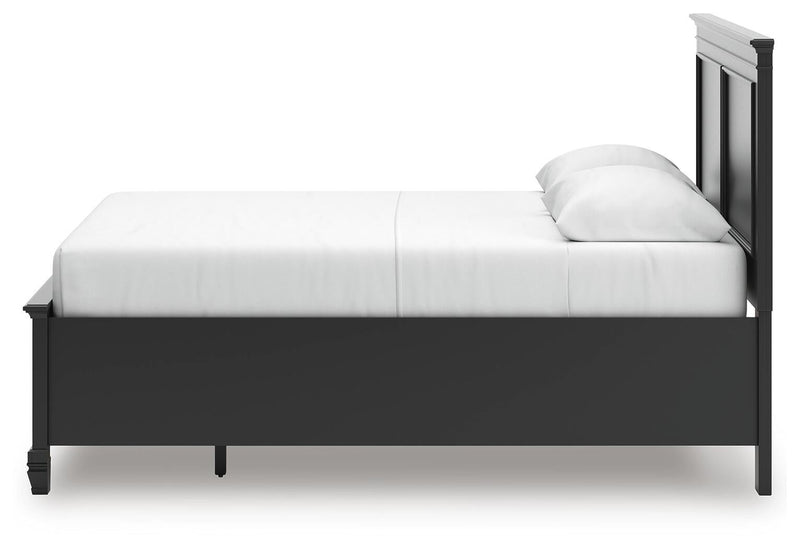 Lanolee Queen Panel Storage Bed, Dresser and Mirror