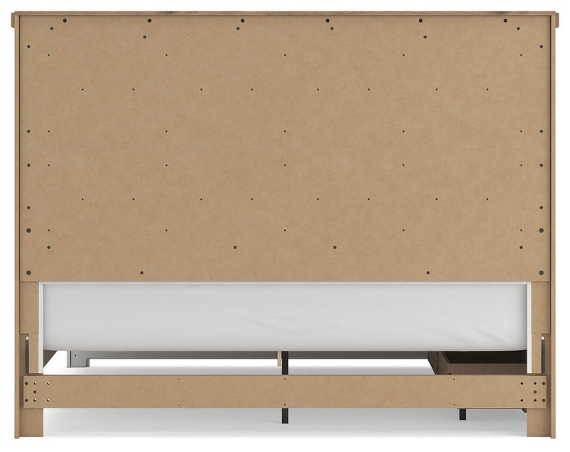 Savonport King Panel Bed with Storage, Dresser, Mirror, Chest and Nightstand