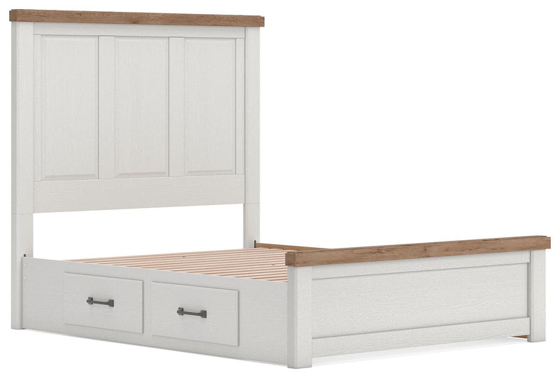 Savonport Queen Panel Bed with Storage, Dresser, Mirror, Chest and Nightstand