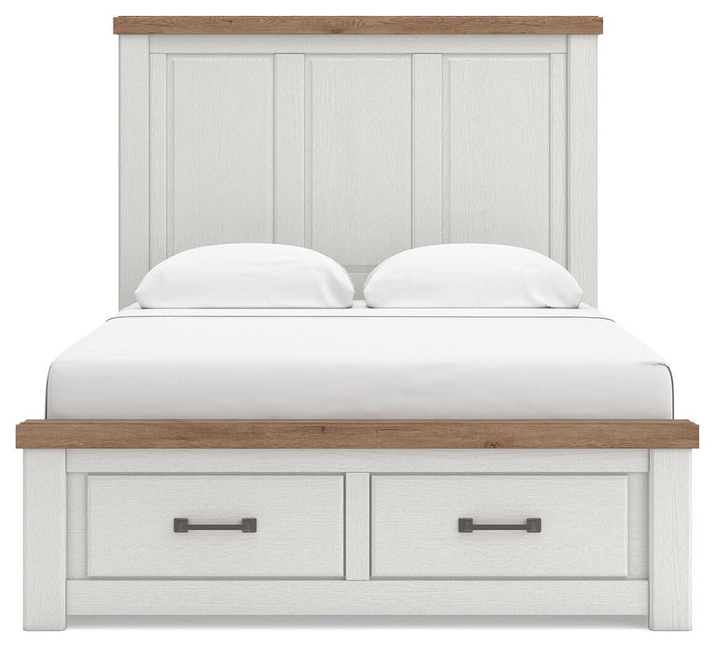 Savonport King Panel Storage Bed, Dresser, Mirror, Chest and Nightstand