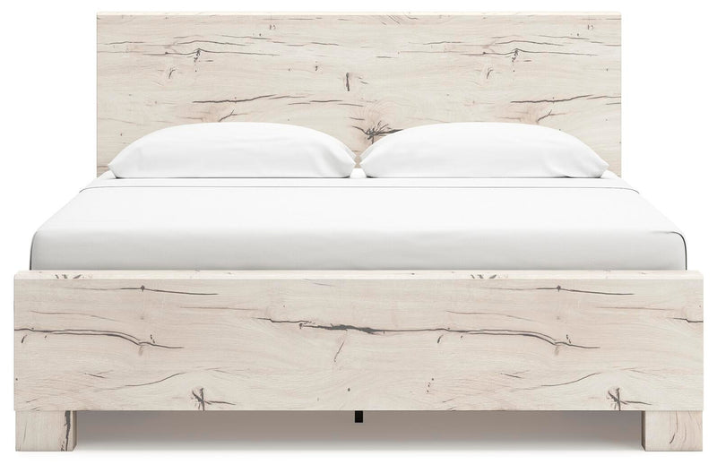 Lawroy King Panel Bed with Storage, Dresser, Mirror and Nightstand