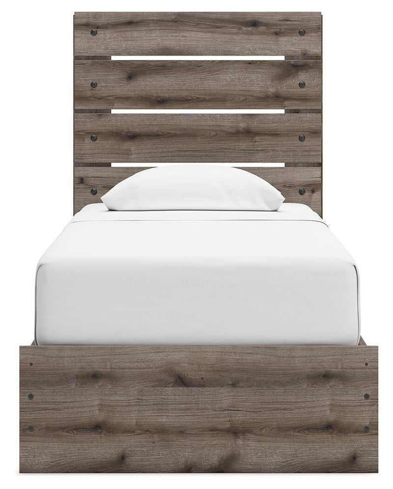 Urbanoore Twin Panel Bed with Storage, Dresser and Mirror