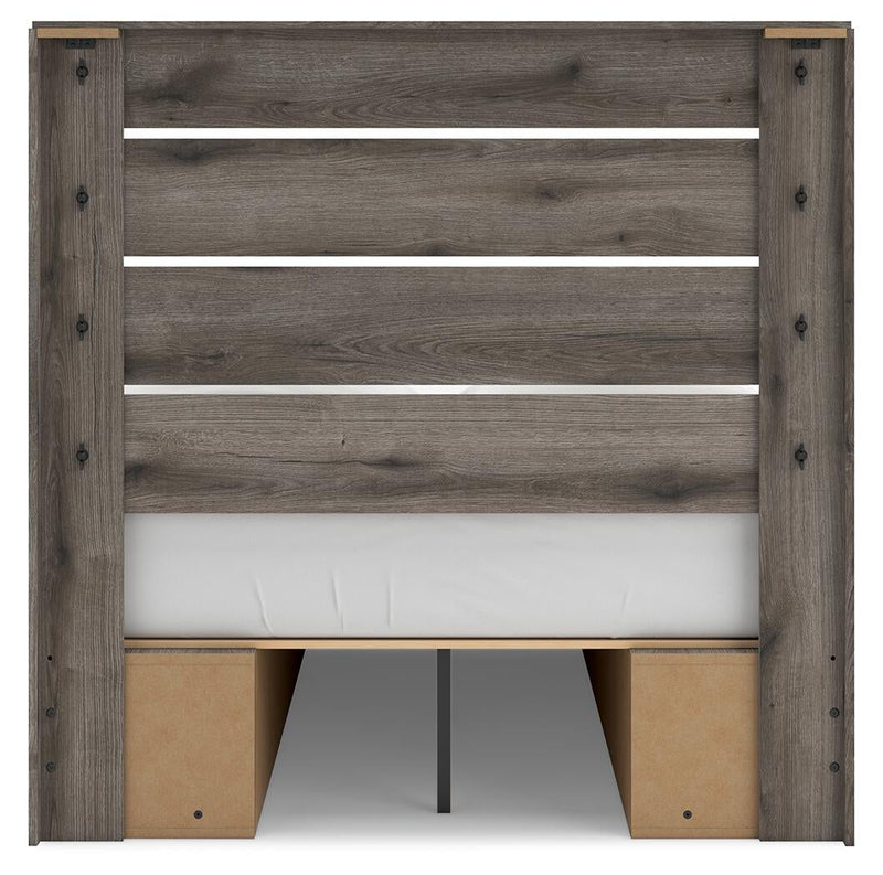 Urbanoore Full Panel Bed with Storage, Dresser, Mirror, Chest and Nightstand