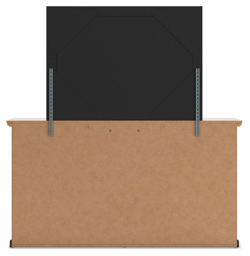 Maribel Full Panel Bed, Dresser, Mirror and Nightstand