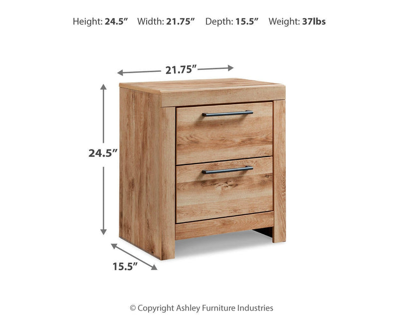 Hyanna King Panel Storage Bed with 2 Under Bed Storage Drawers, Dresser, Mirror, Chest and Nightstand