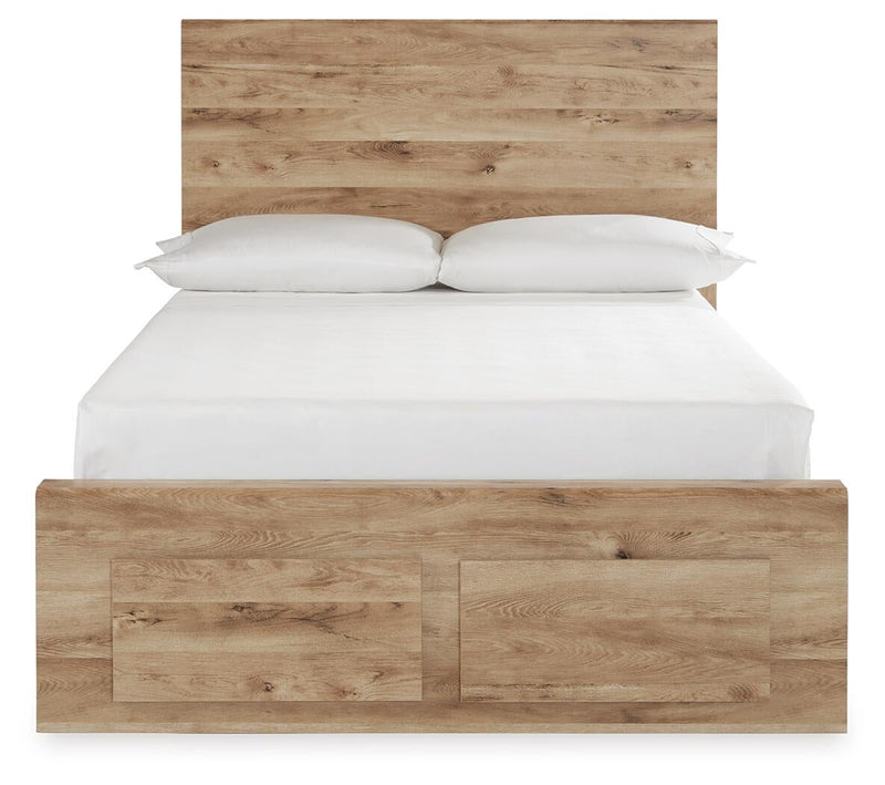 Hyanna Full Panel Storage Bed, Dresser, Mirror, Chest and Nightstand