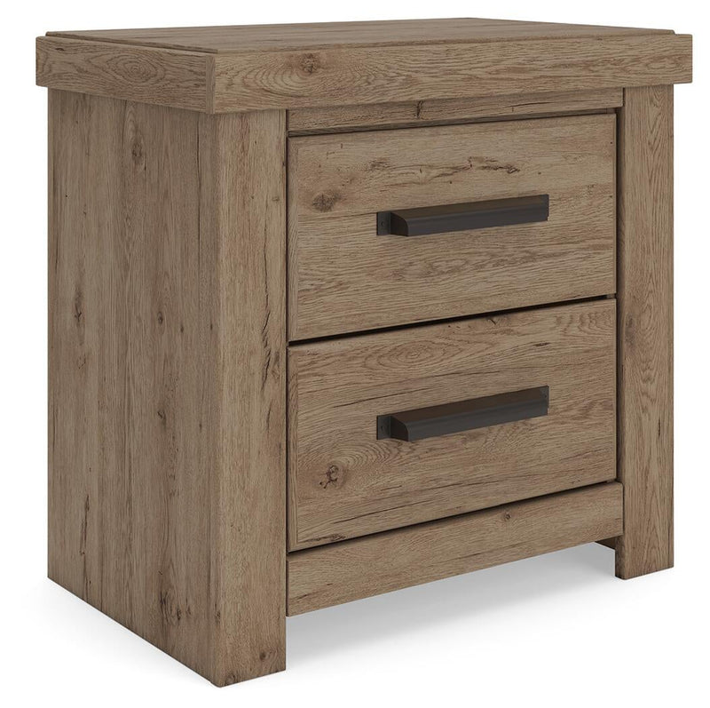 Garistyn King Panel Bed. Dresser, Mirror and Nightstand