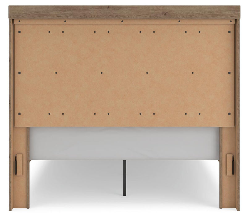 Garistyn Queen Panel Storage Bed. Dresser, Mirror and Nightstand