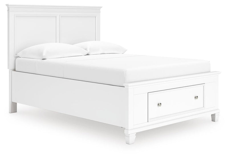 Fortman Full Panel Storage Bed, Dresser, Mirror and Nightstand