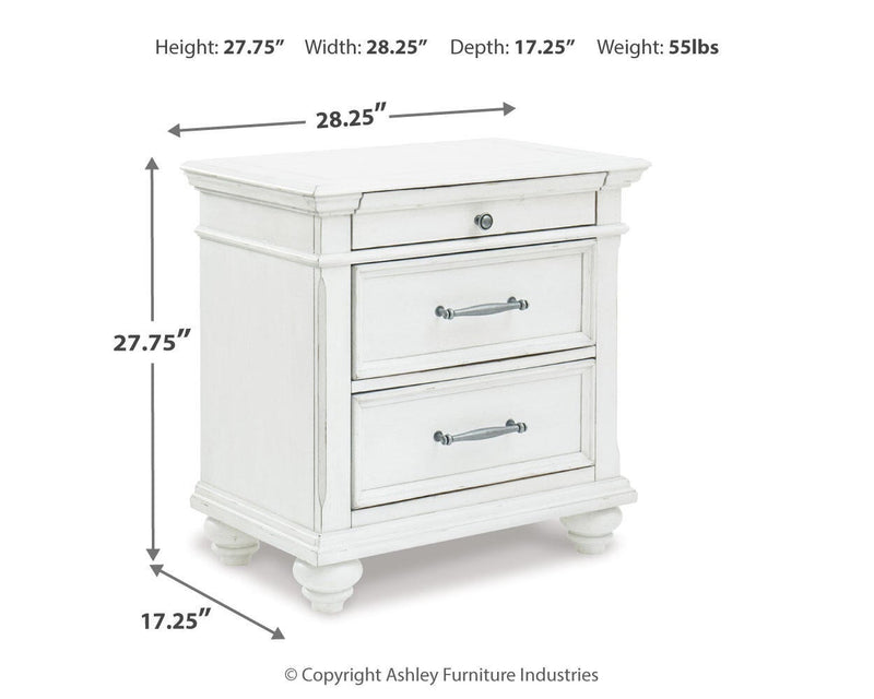 Kanwyn Three Drawer Night Stand