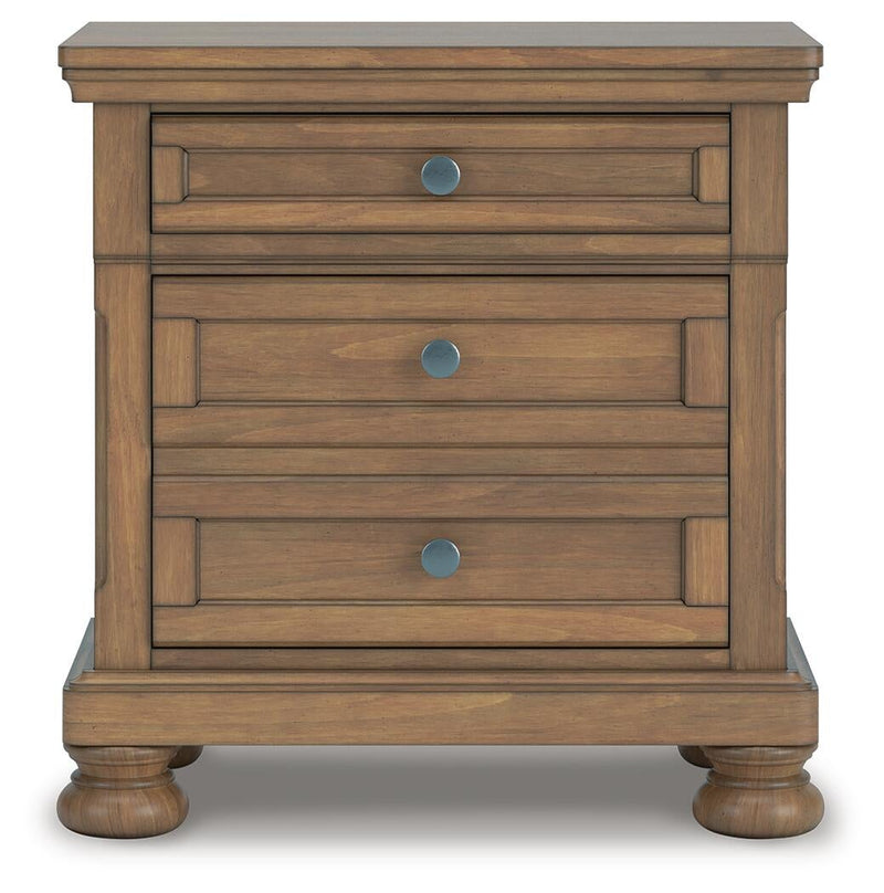 Vandenmore Queen Panel Bed with Mirrored Dresser and Nightstand