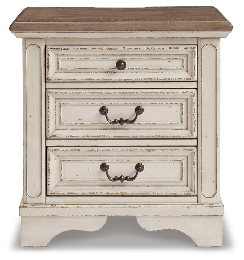 Realyn Three Drawer Night Stand