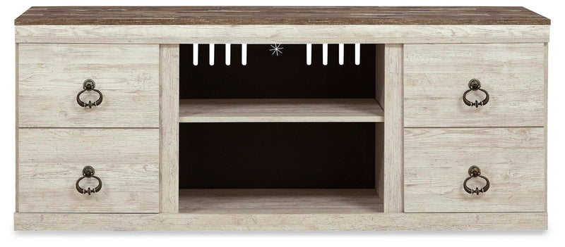 Willowton LG TV Stand w/Fireplace Option
