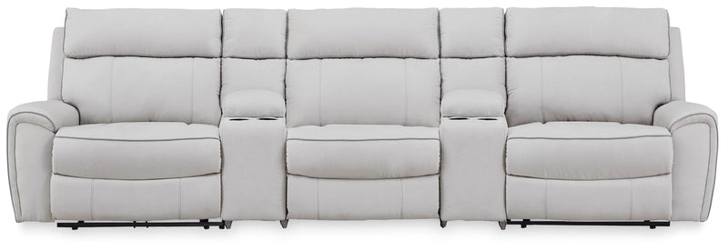 Social Pointe 5-Piece Power Reclining Sectional