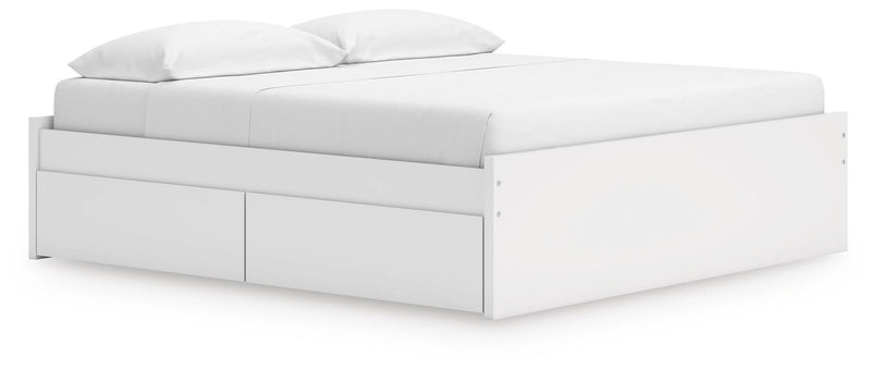 Onita King Platform Bed with 1 Side Storage