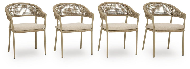 Orchard Beach Arm Chair With Cushion (4/CN)