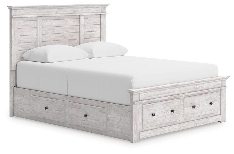 Makidern Queen Panel Storage Bed