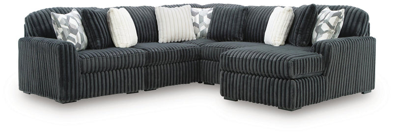 Midnight-Madness 5-Piece Sectional with Chaise