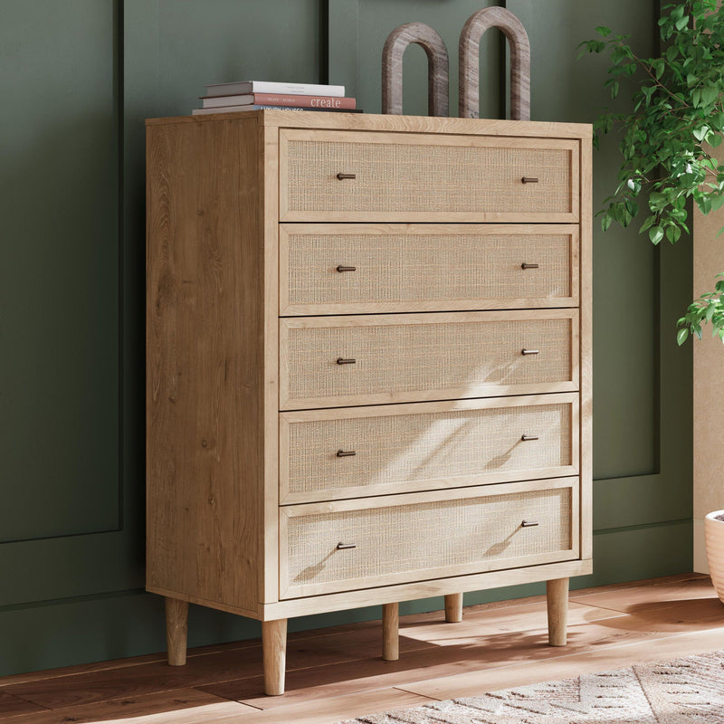 Cielden Five Drawer Wide Chest